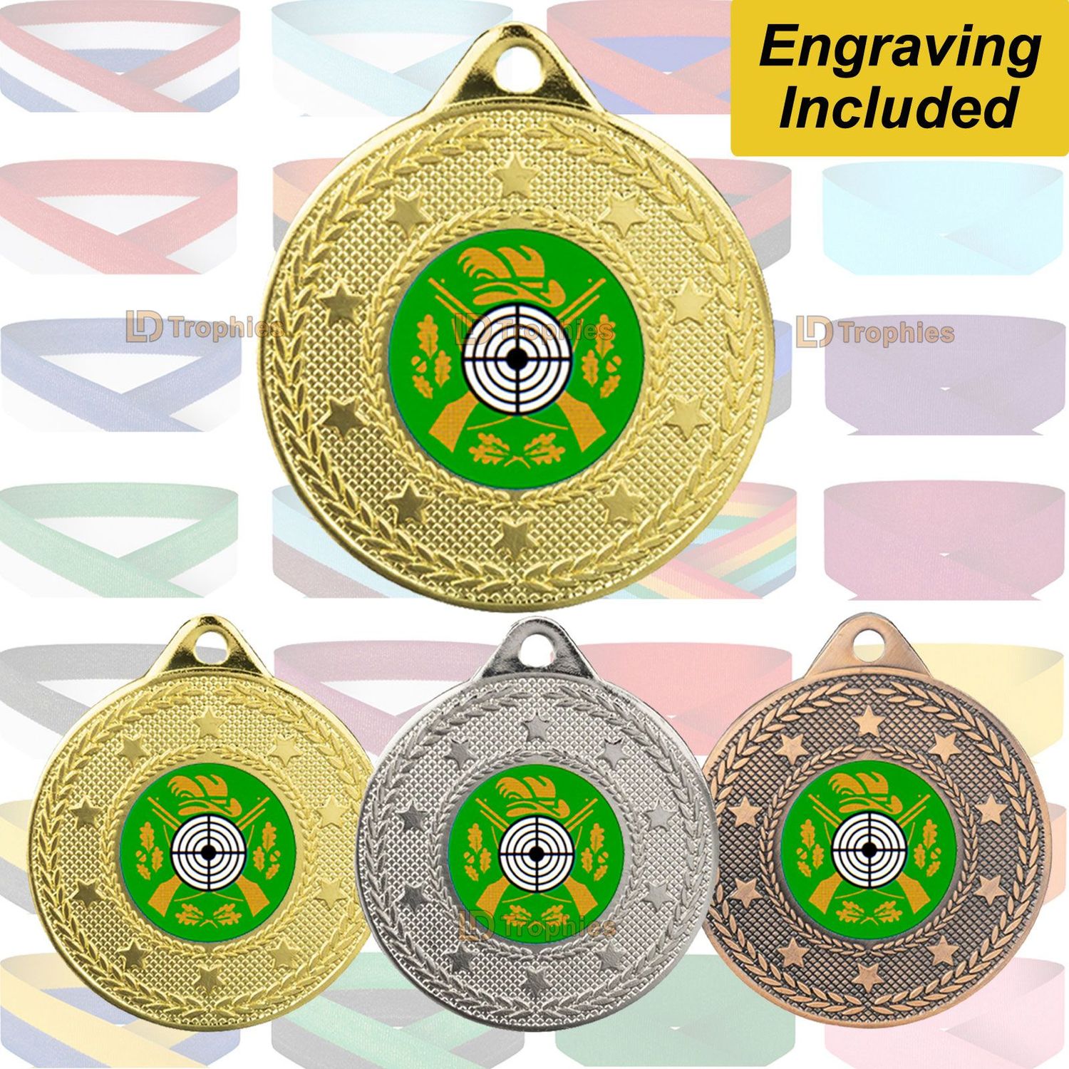 Target Shooting Medal & Ribbon - Beacon