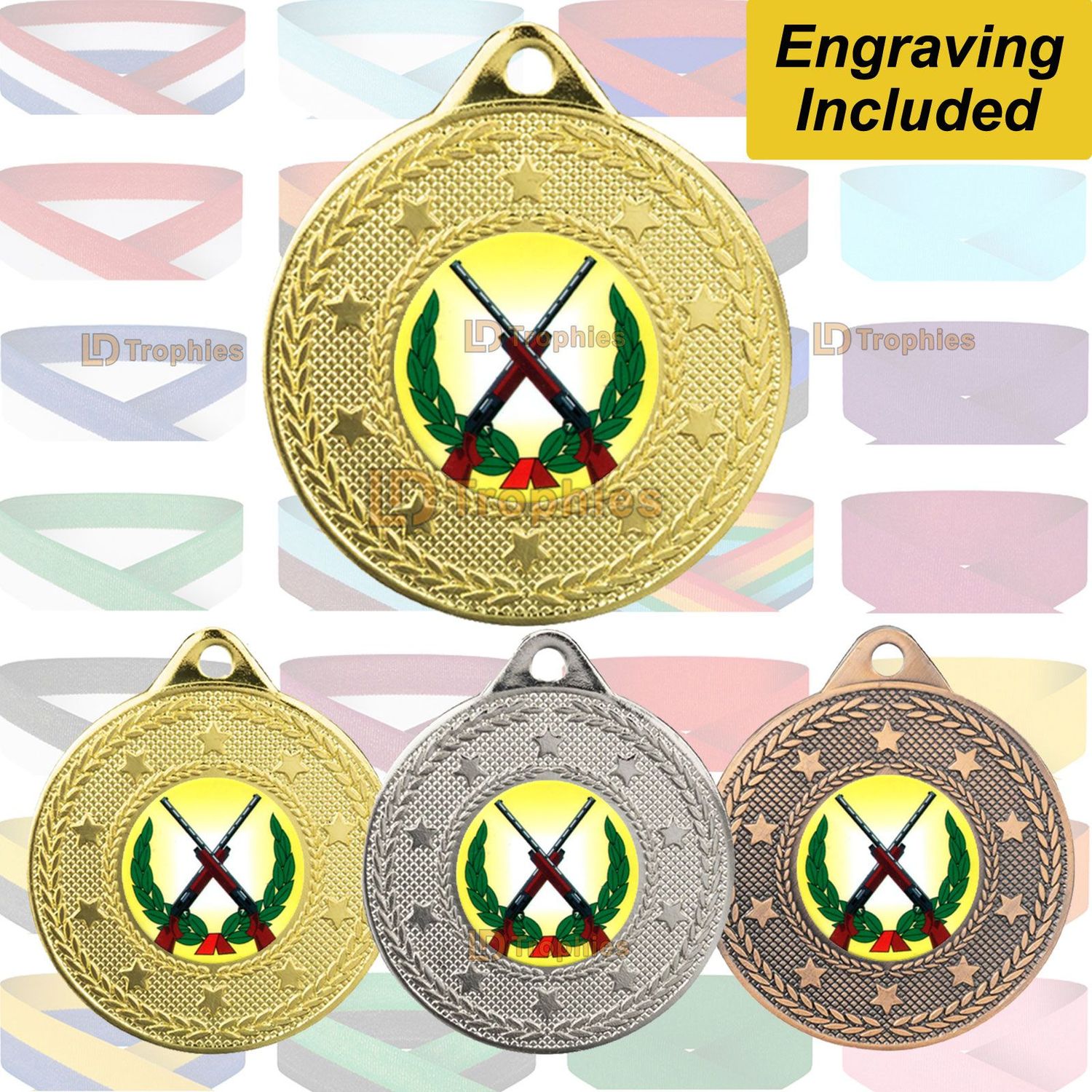 Rifle Shooting Medal & Ribbon - Beacon