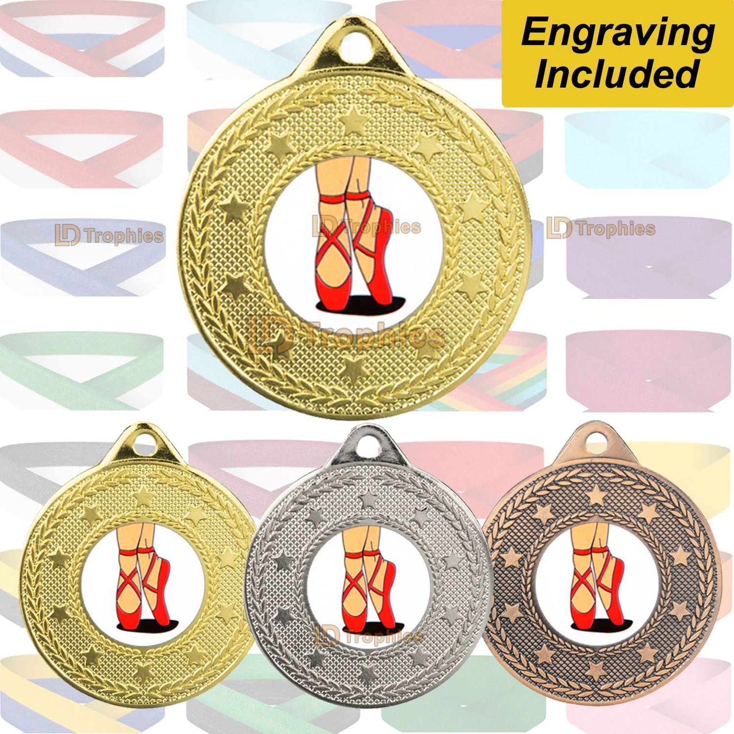 Ballet Medal & Ribbon - Engraving Included
