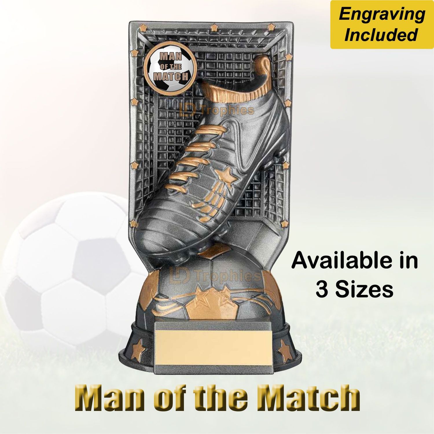 Man of the Match Football Trophy - Heavyweight Man of the Match Football Trophy - Heavyweight