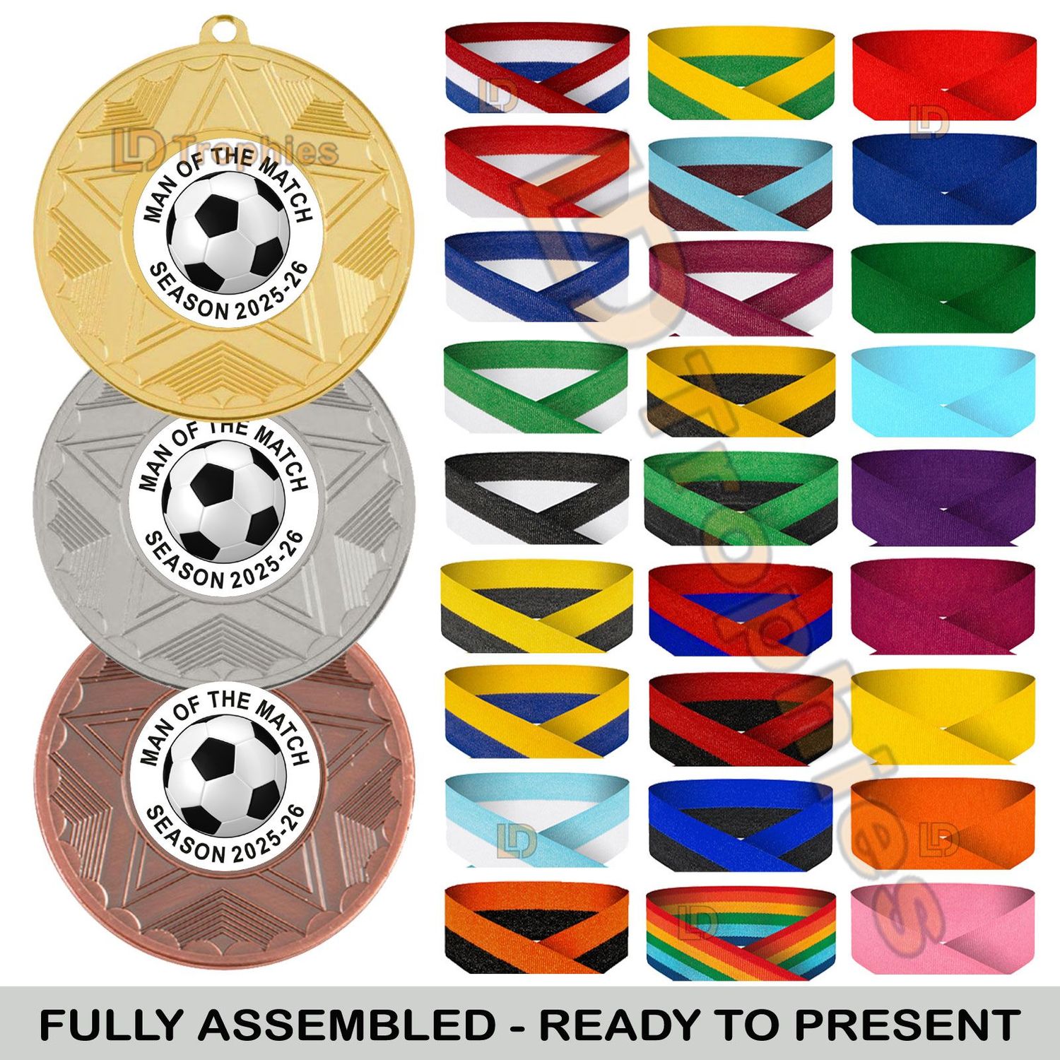 Man of the Match Medals & Ribbons Season 2025/26 Man of the Match Medals & Ribbons Season 2025/26