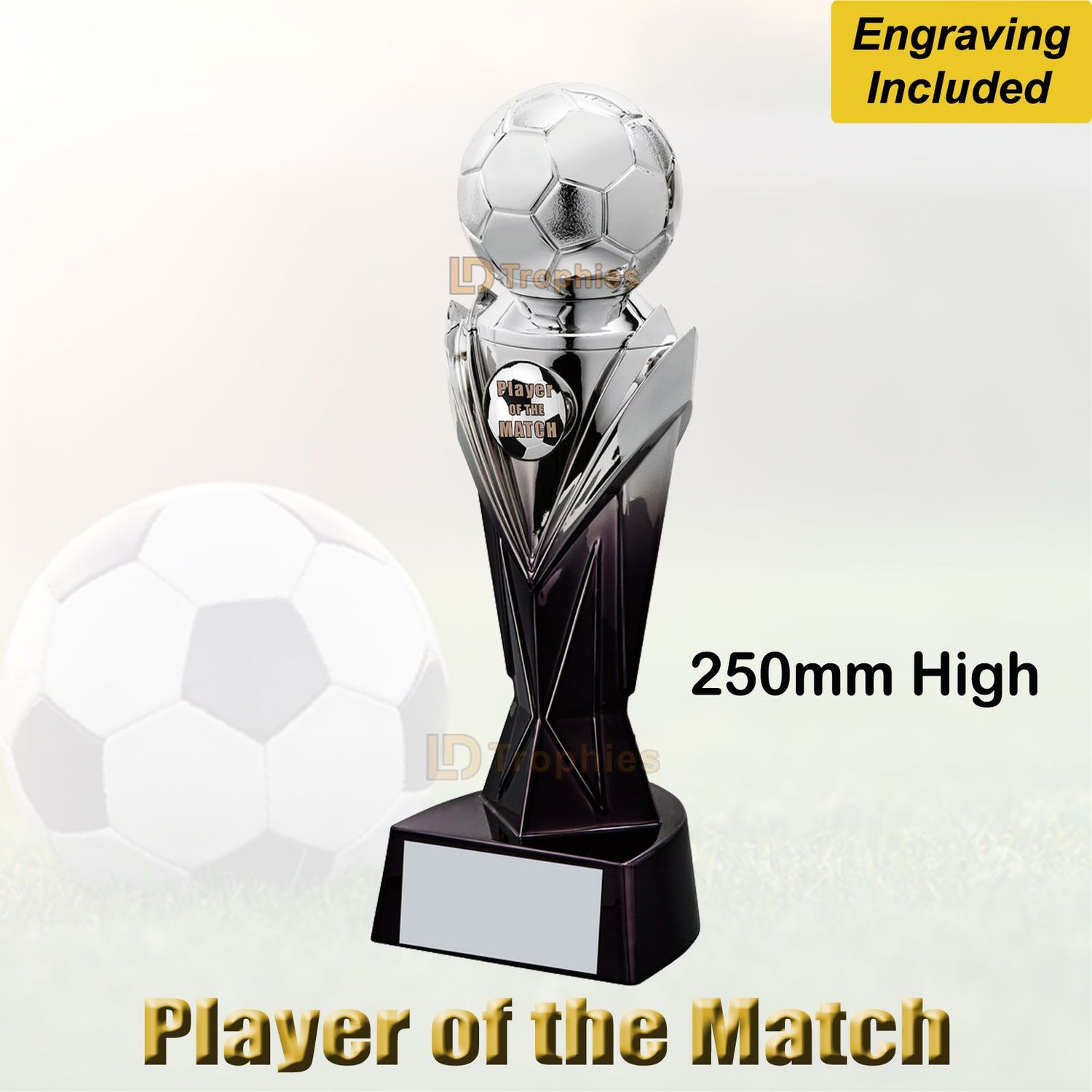 Player of the Match Football Trophy - Silver Player of the Match Football Trophy - Silver