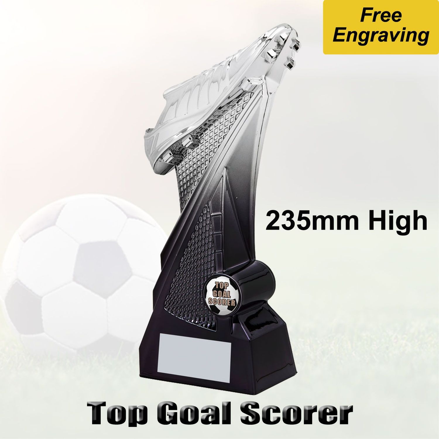 Top Goal Scorer Football Trophy - 235mm High Top Goal Scorer Football Trophy - 235mm High