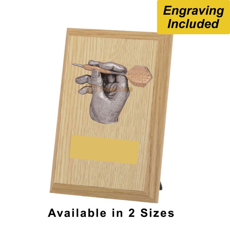 Darts Shield / Plaque - Light Wood Effect