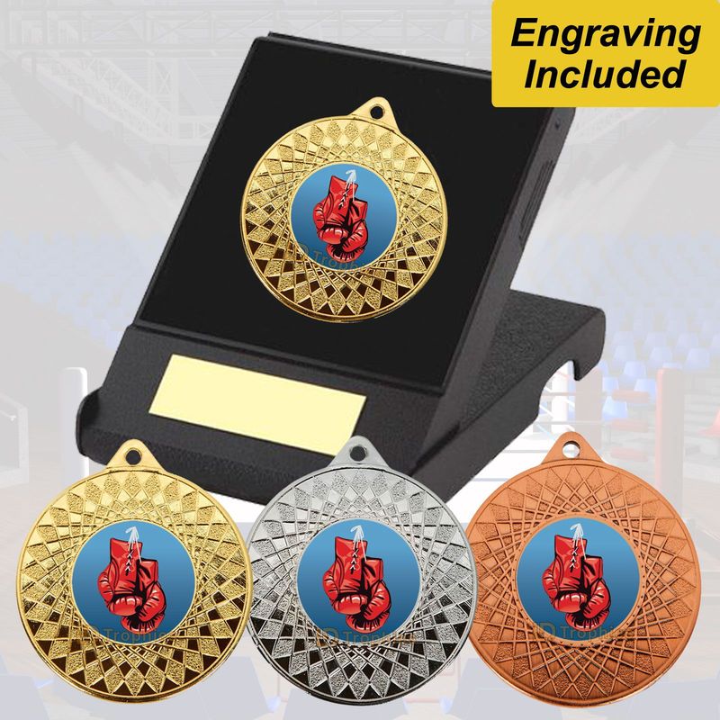 Boxing Medal in Presentation Box