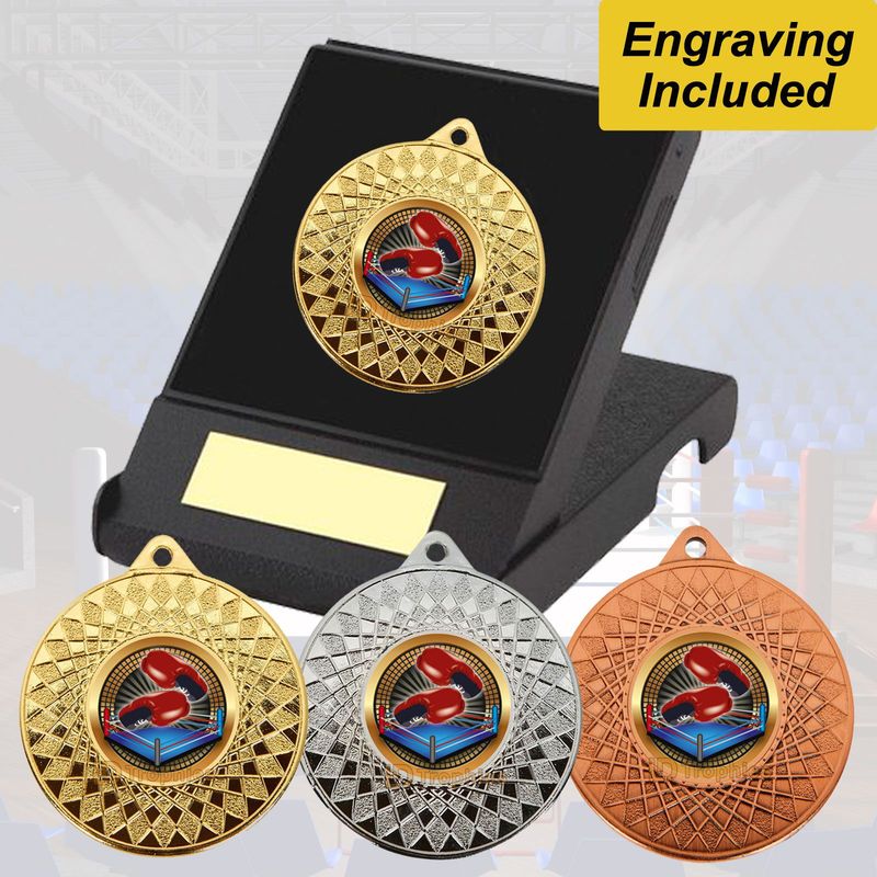 Boxing Medal in Presentation Box