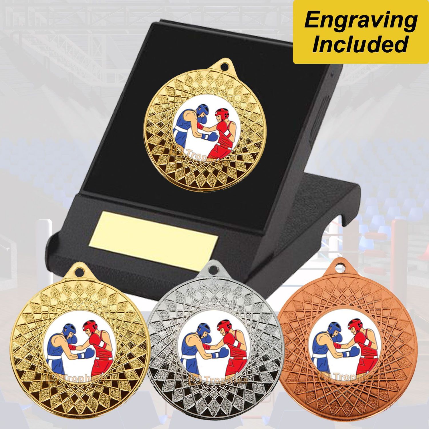 Boxing Medal in Presentation Box