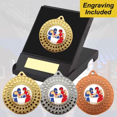 Boxing Medal in Presentation Box Boxing Medal in Presentation Box