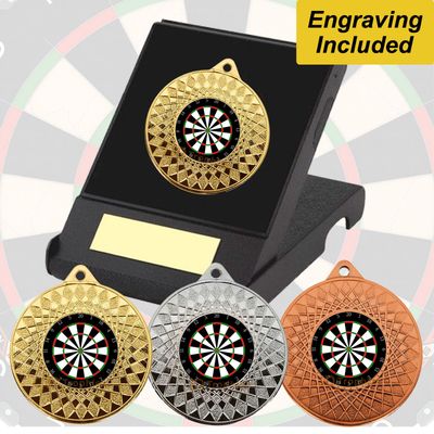 Darts Medal in Presentation Box