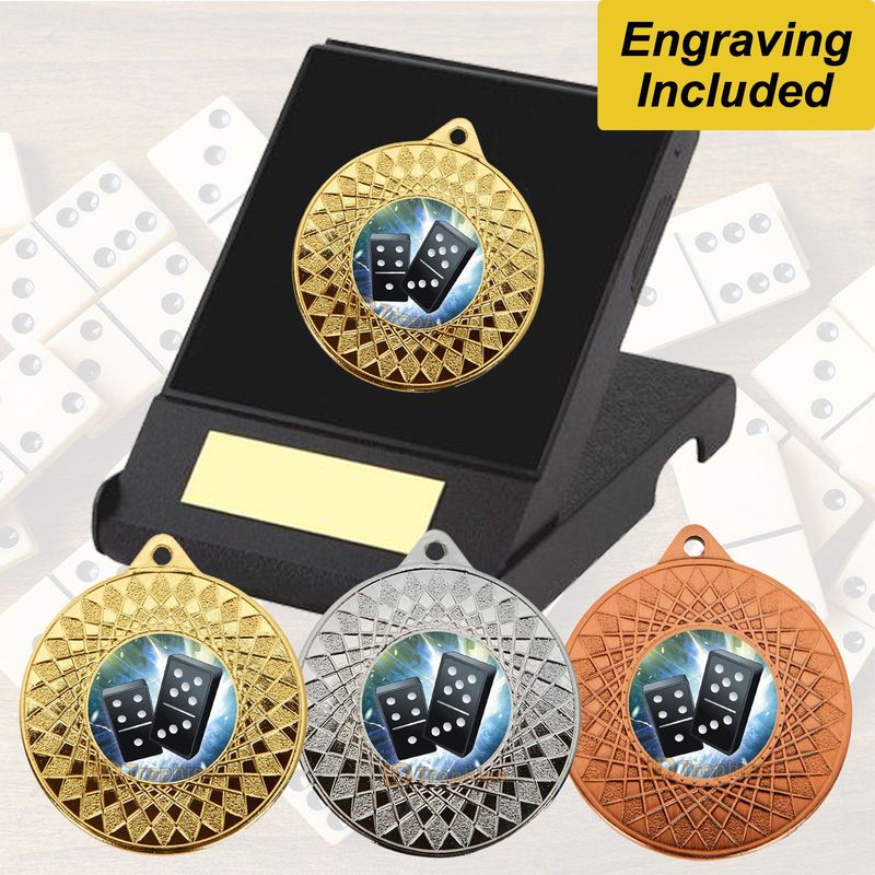Dominoes Medal in Presentation Box