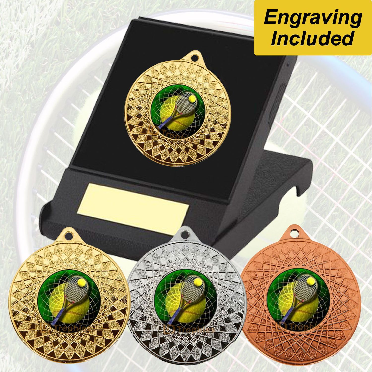 Tennis Medal in Presentation Box