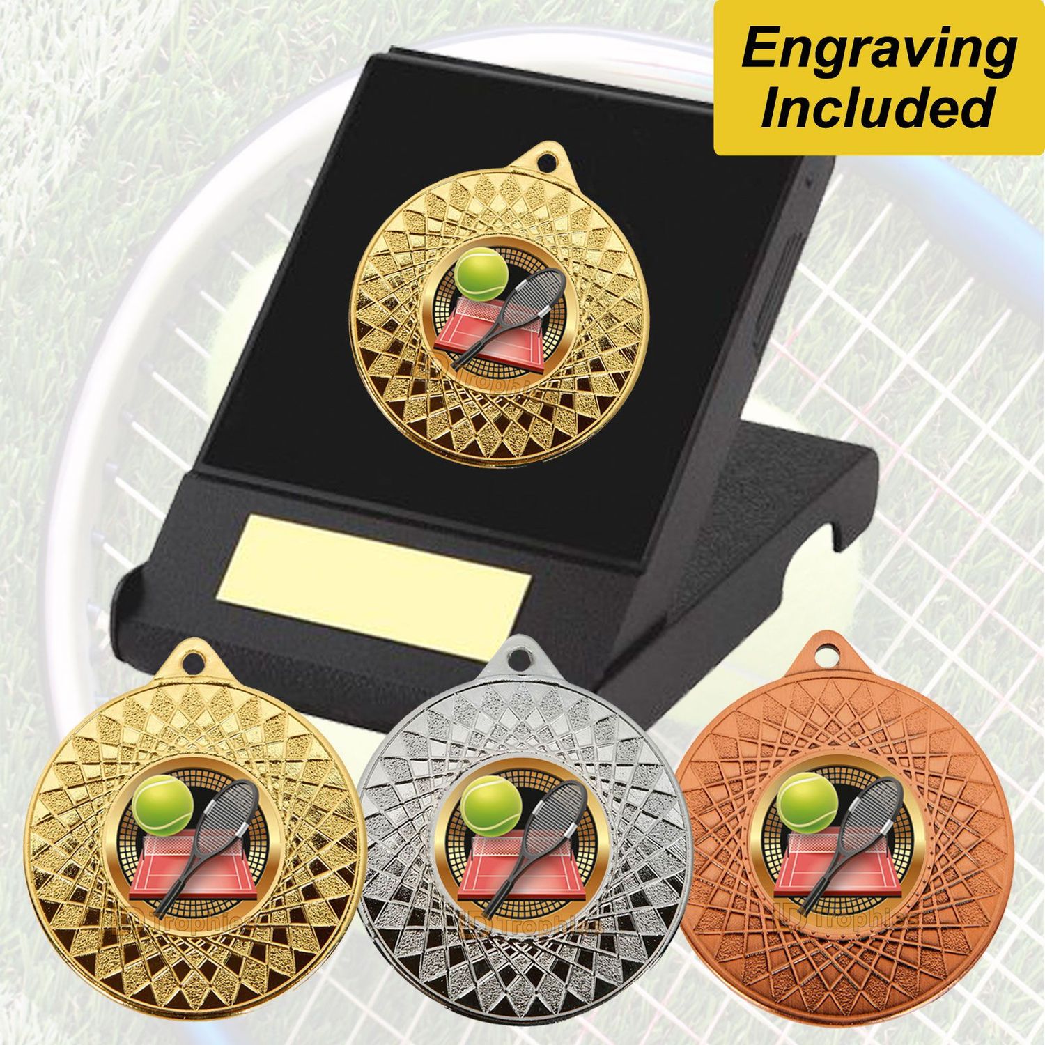 Tennis Medal in Presentation Box