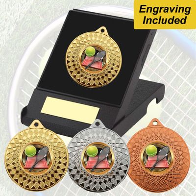 Tennis Medal in Presentation Box