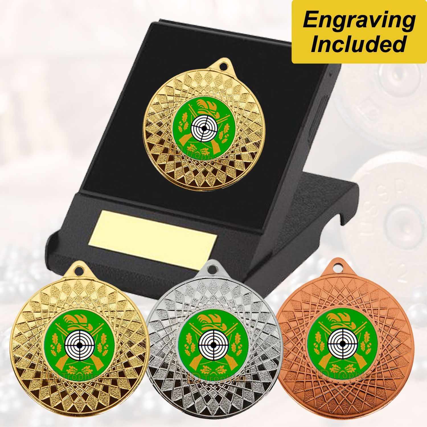 Target Shooting Medal in Presentation Box