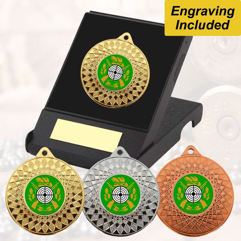 Target Shooting Medal in Presentation Box