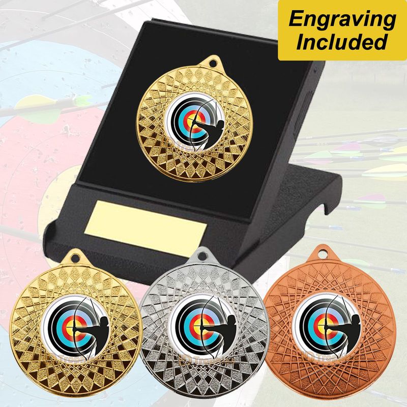 Archery Medal in Presentation Box