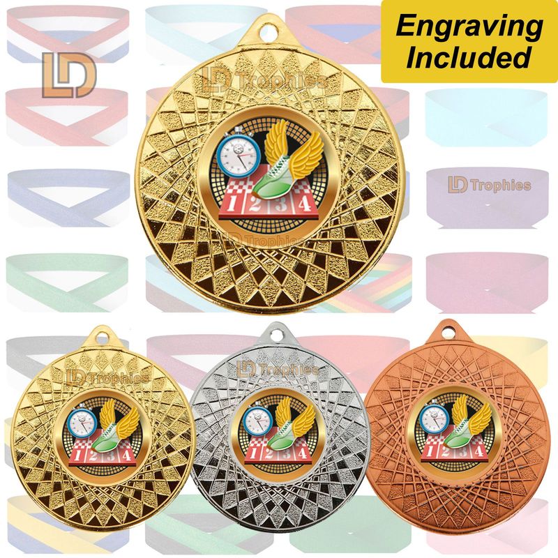 Athletics Medal & Ribbon - Engraving Included