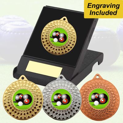 Bowls Medal in Presentation Box - Engraving Included
