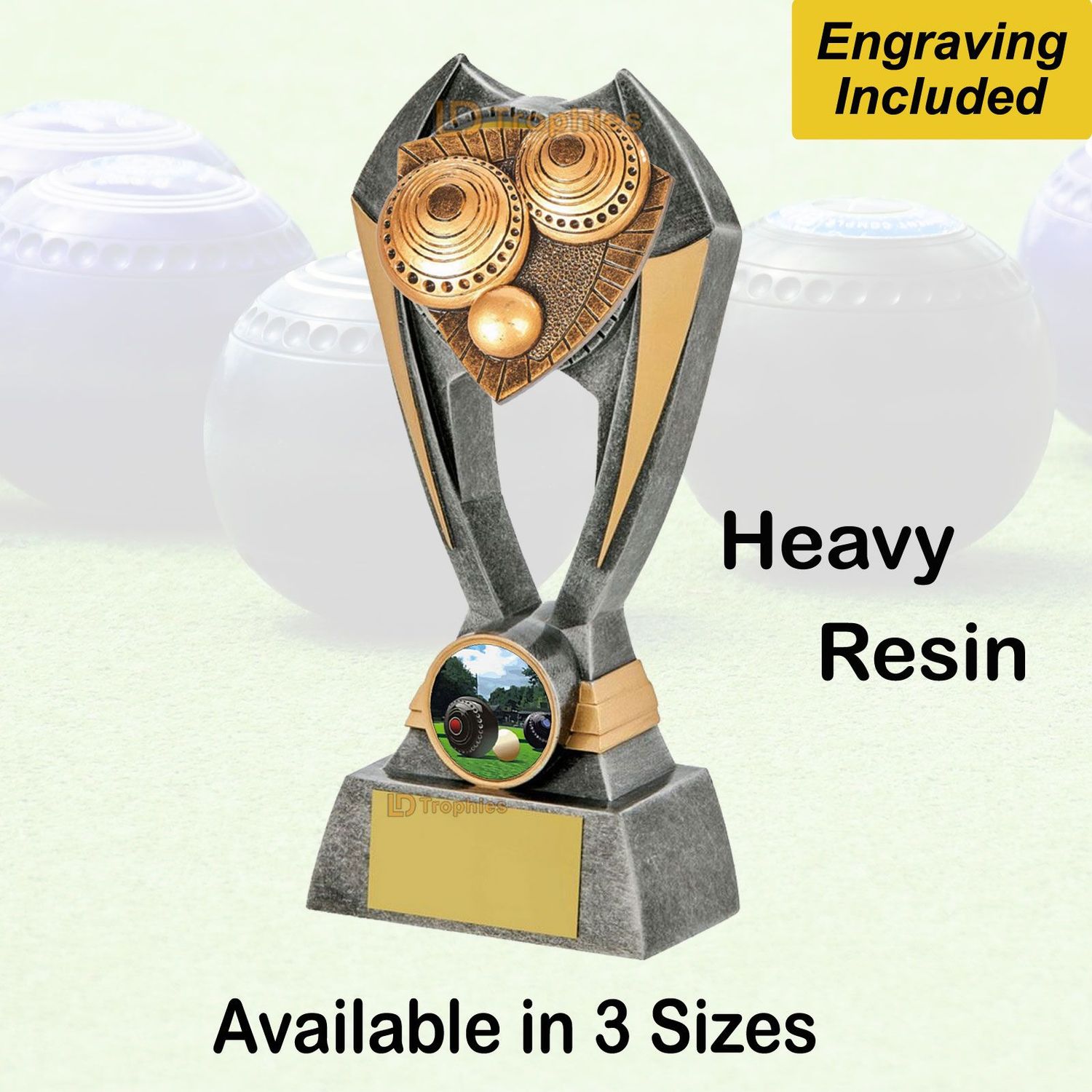 Lawn Bowls Trophies - Engraving Included