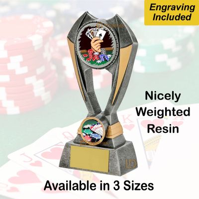 Poker Trophies (Resin) - Engraving Included
