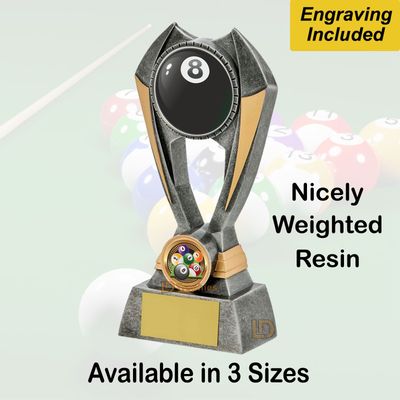 Pool Trophies (Resin - Engraving Included Pool Trophies (Resin - Engraving Included