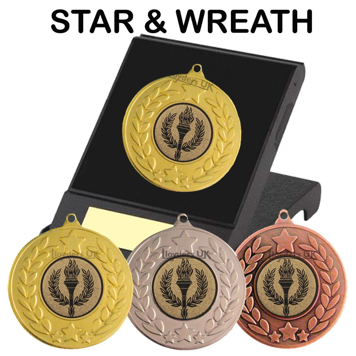 Star & Wreath Medal in Case