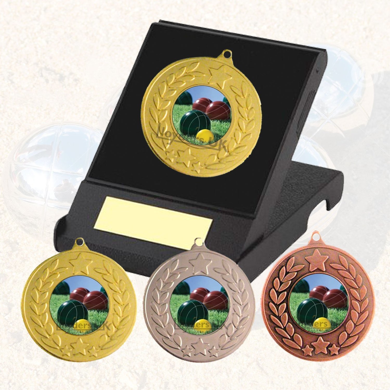 Boules / Petanque Medal in Box