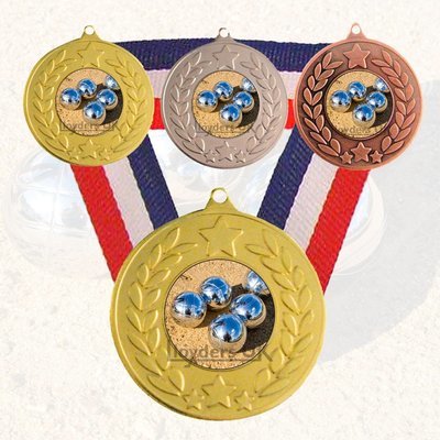 Petanque / Boules Medal & Ribbon