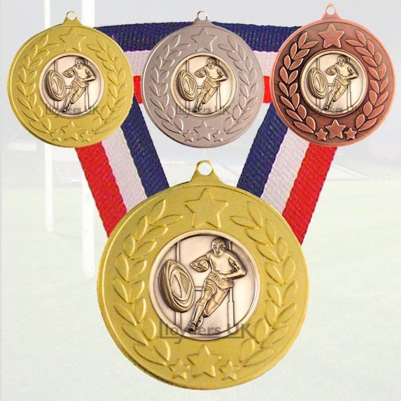 Rugby Medal & Ribbon