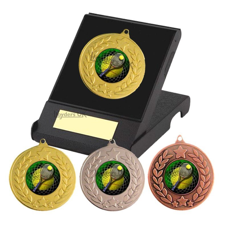 Tennis Medal in Presentation Case