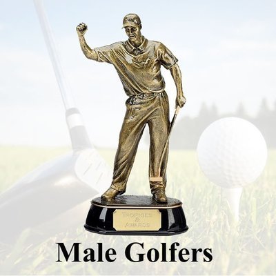 Male Golfer Trophies