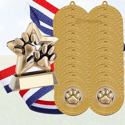 Dog Trophy & Medal Packs