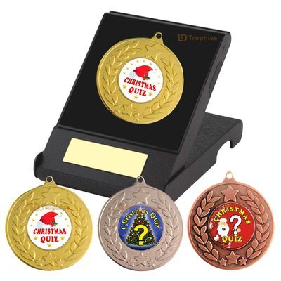 Christmas Quiz Medal in Presentation Case