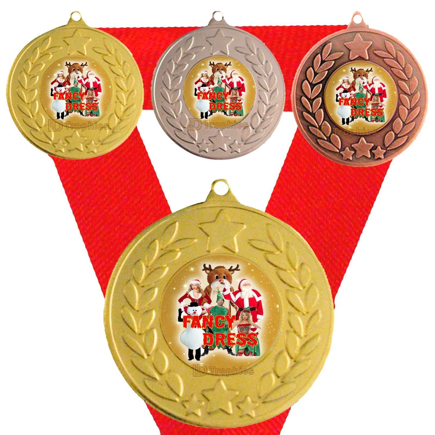 Christmas Fancy Dress Medal & Ribbon