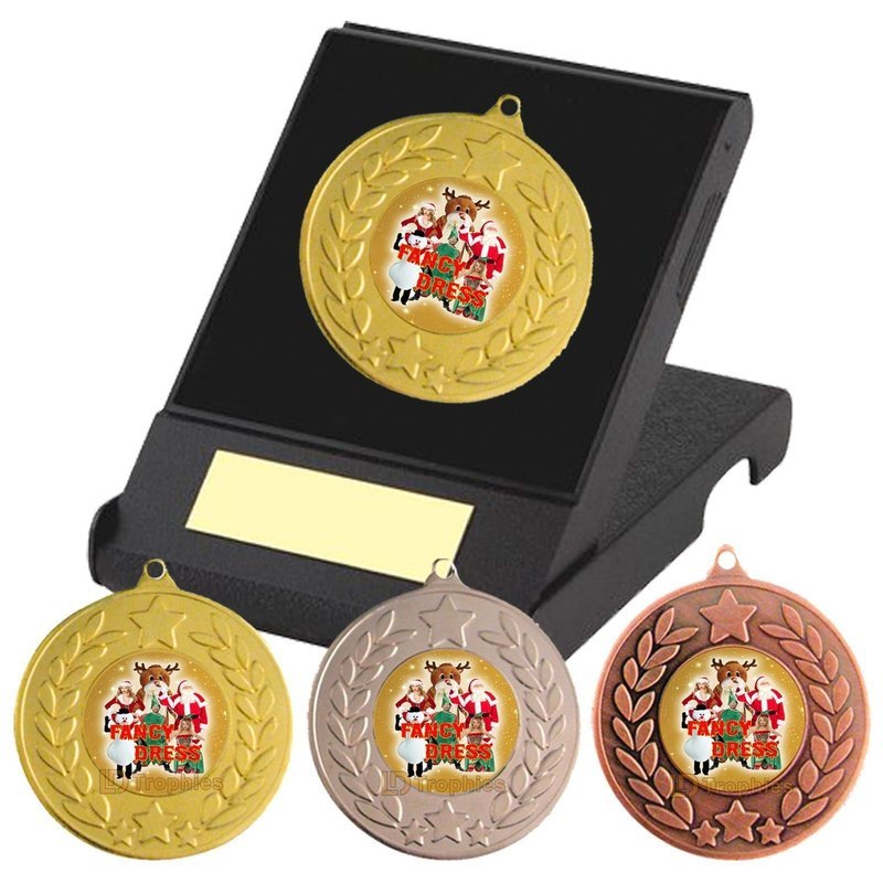 Christmas Fancy Dress Medal in Box