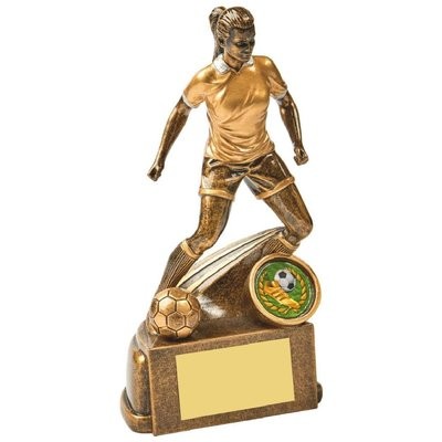 Female Football Trophies