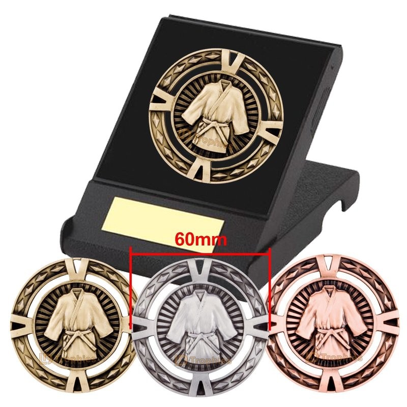 Martial Arts Medal in Case 60mm