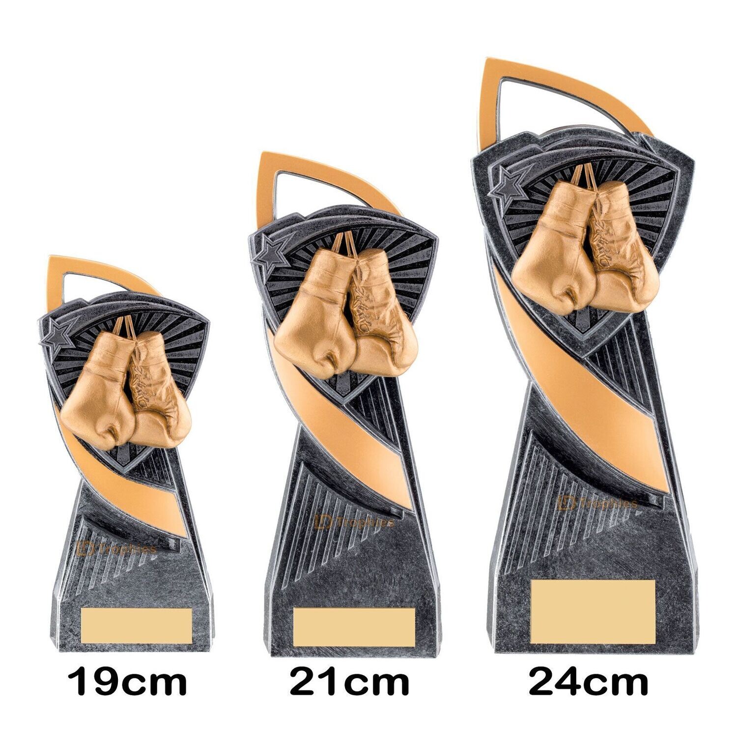 Boxing Trophies - Utopia, Style & Size of Trophy: 190mm High (A)