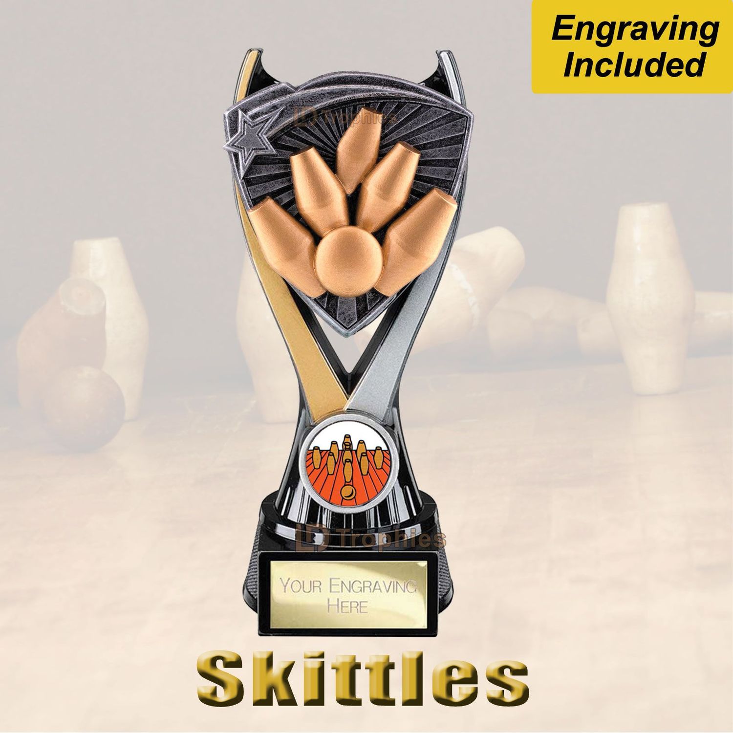 Skittles Trophies - Engraving Included