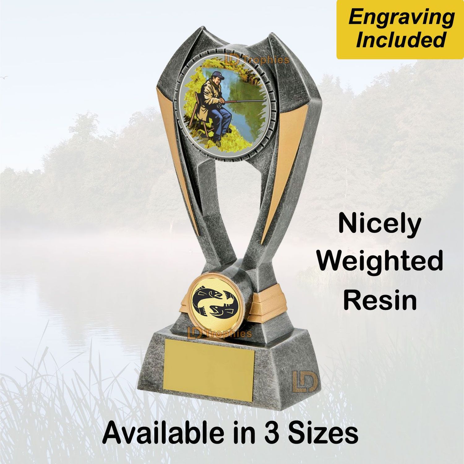 Fishing Trophies (Resin) Engraving Included