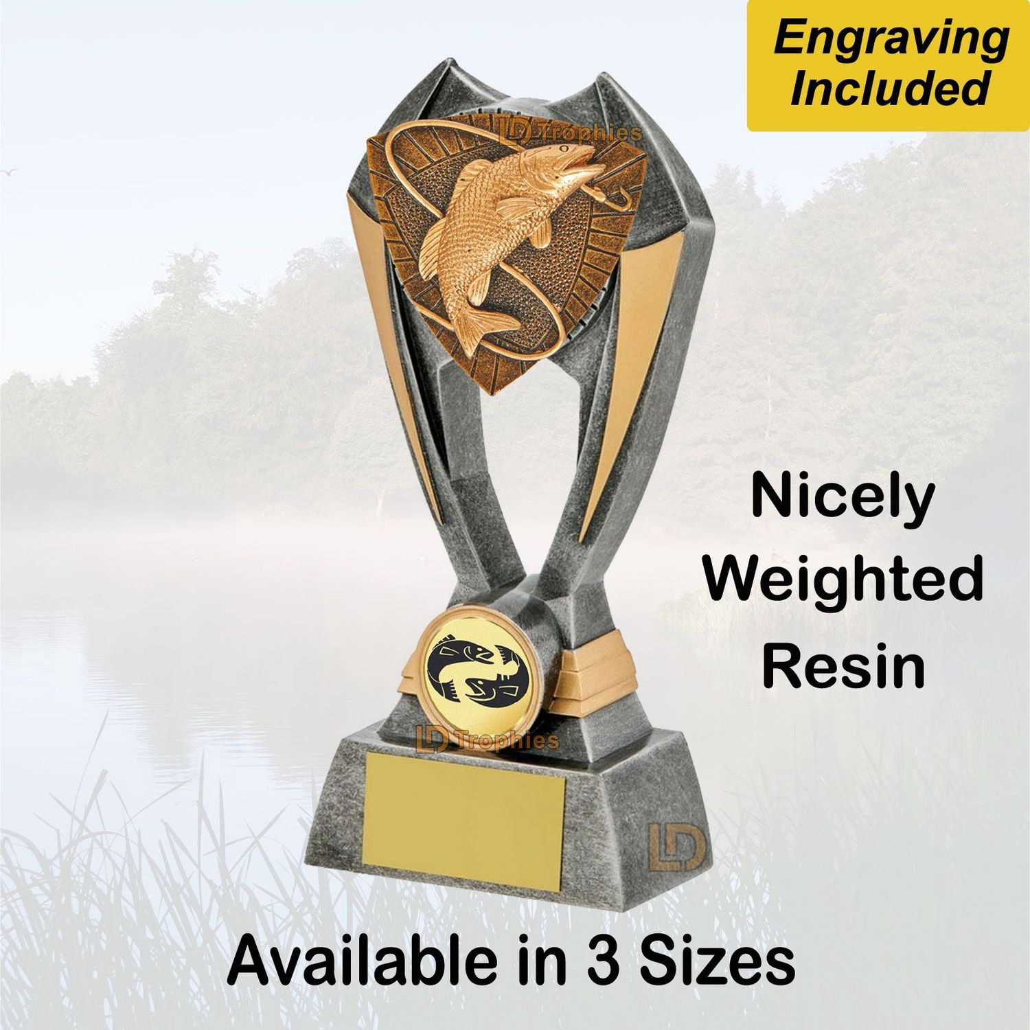 Fishing Trophies (Resin) - Engraving Included