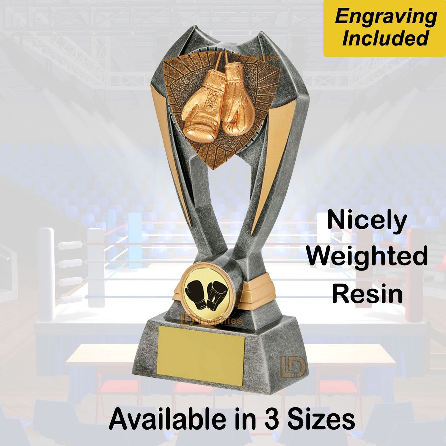 Boxing Trophies - Resin - Engraving Included
