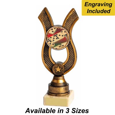 Dominoes Trophies - Antique Gold