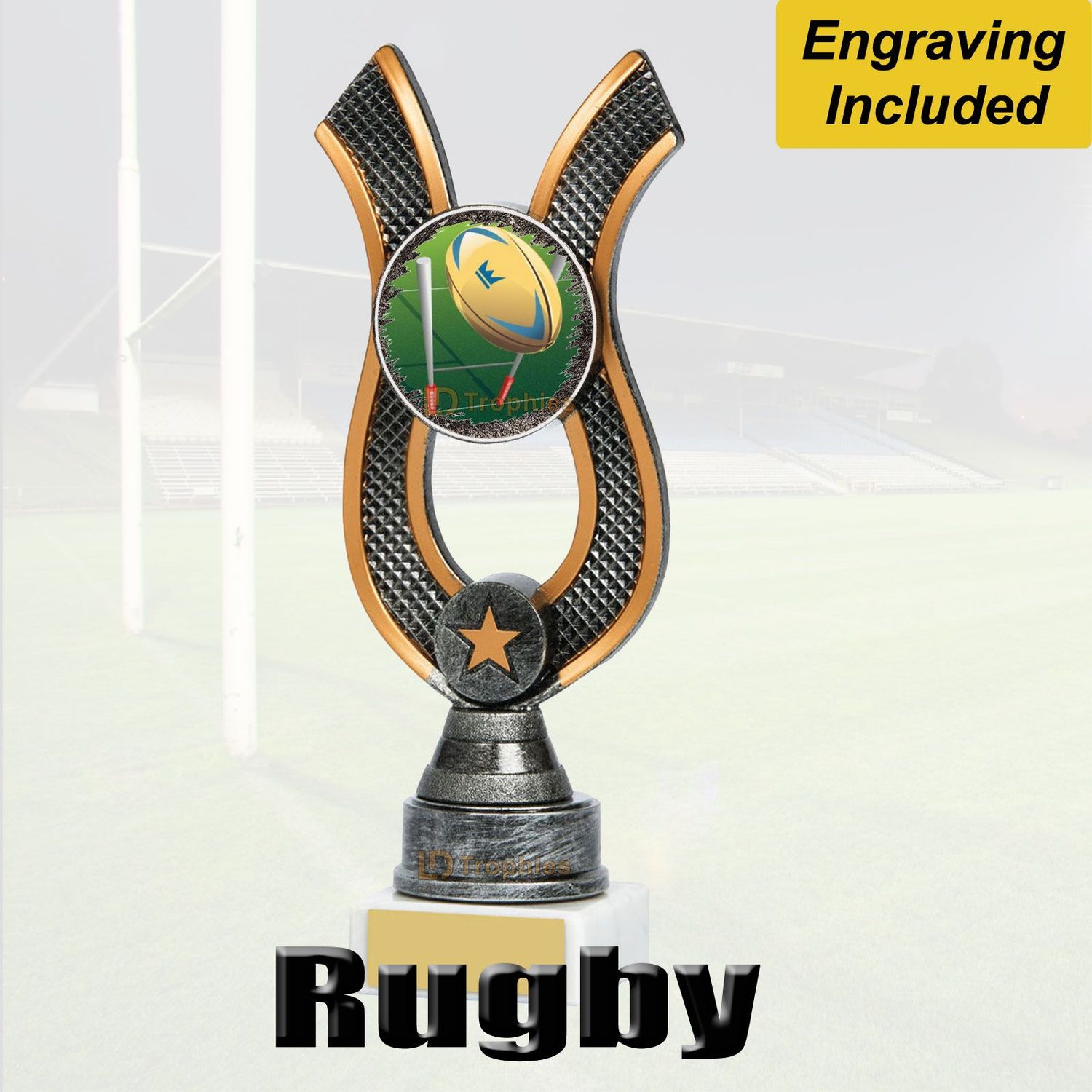 Rugby Trophies with Free Engraving Rugby Trophies with Free Engraving