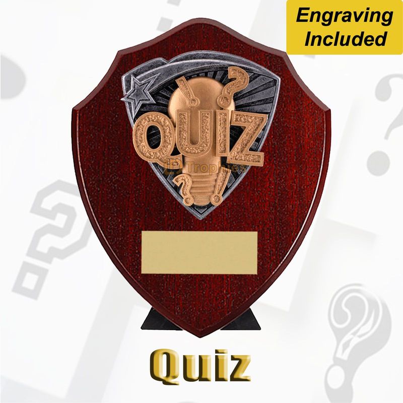 Quiz Shield / Plaque - Quiz Night