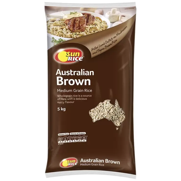 SunRice Brown Medium Grain Rice 5kg