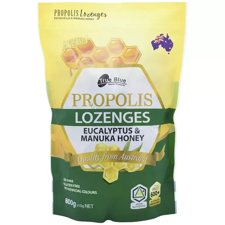 True Blue Propolis Eucalyptus &amp; Manuka Honey Lozenges 800g
