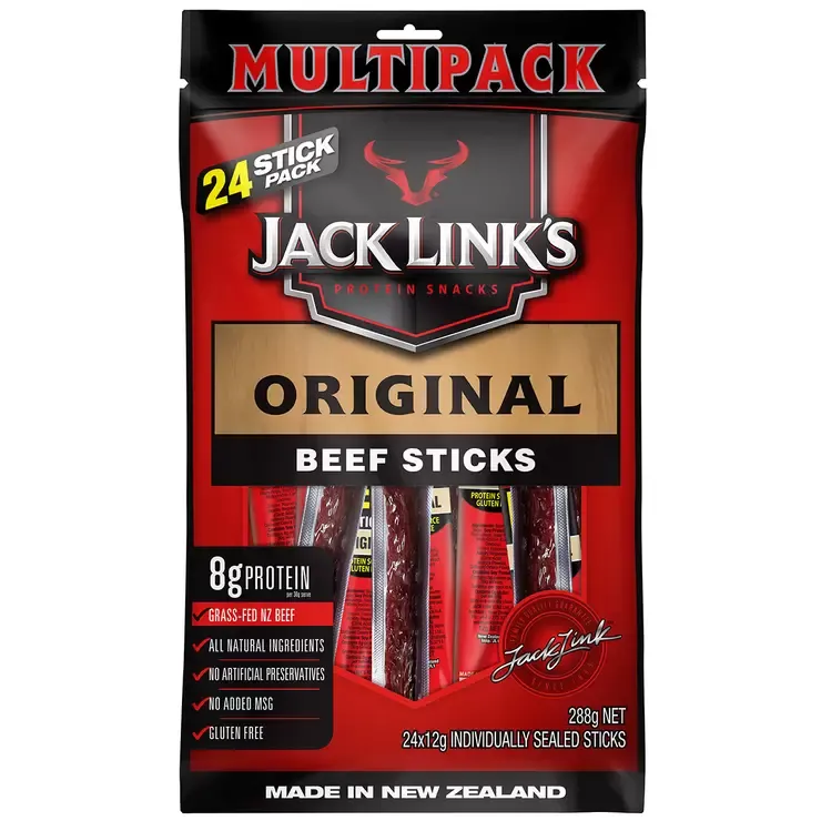 Jack Link's Original Beef Sticks 24 x 12g
