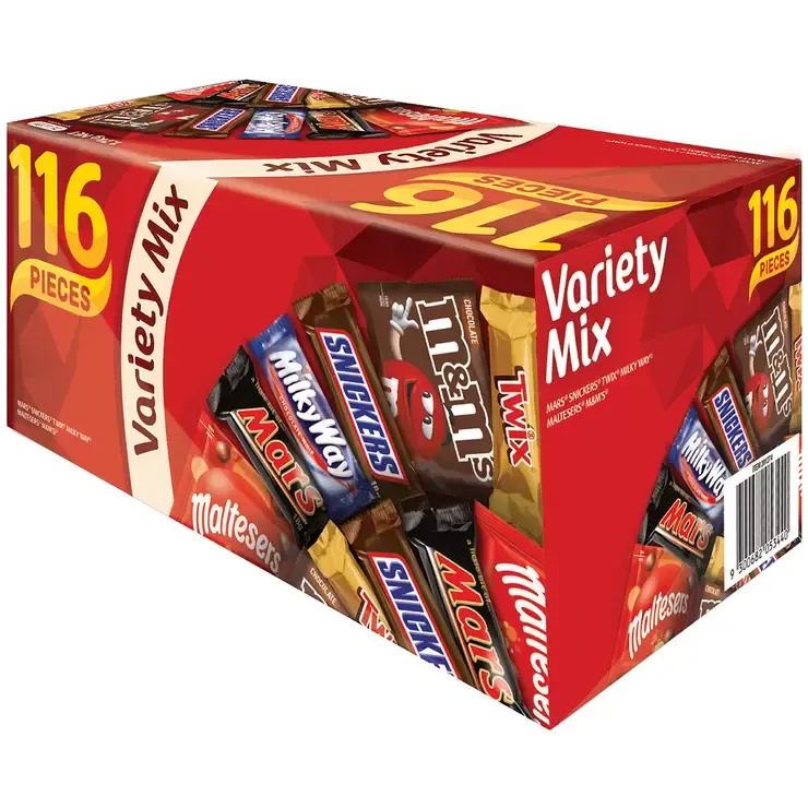 Mars Variety Mix Box 116 Pieces 1.7kg