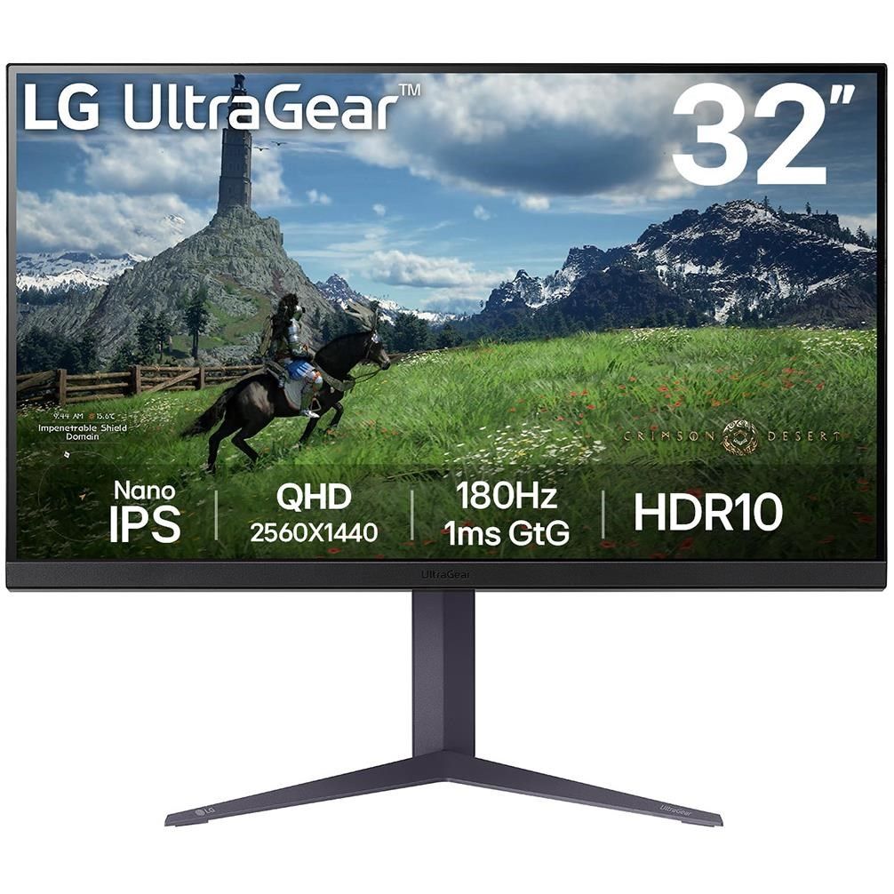 LG 32GS85Q-B 32' Nano IPS QHD 180Hz 1ms Gaming Monitor